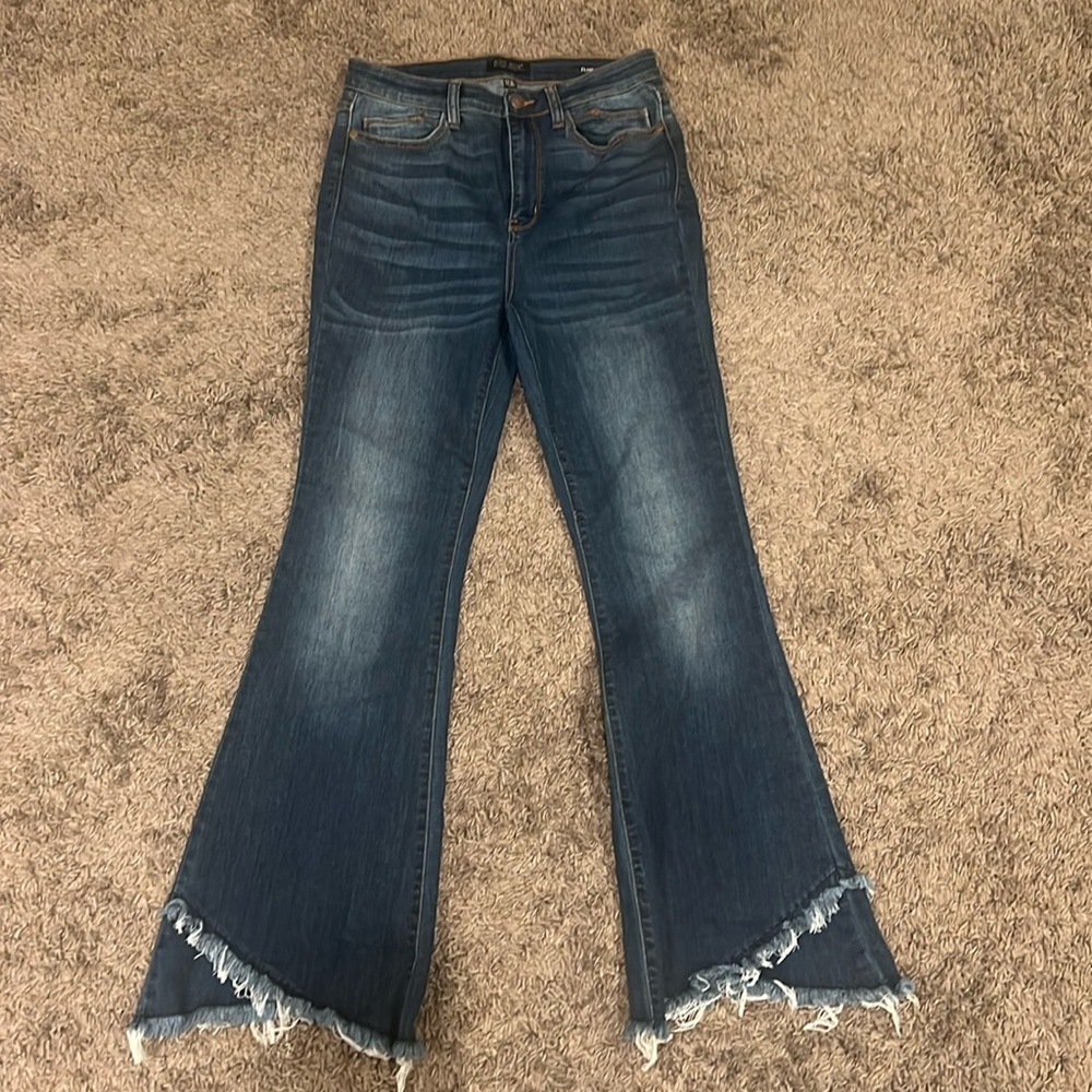 Judy Blue Flare Double raw hem